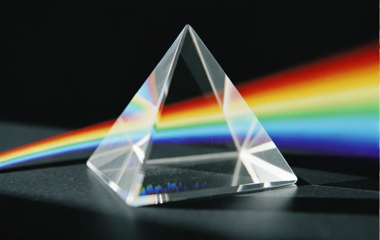 Light refraction visualization
